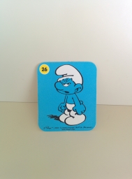 Autocollant Schtroumpf Grognon - Numéro 26