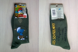 Paire de chaussettes Schtroumpf Golfeur